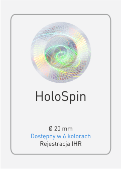 Hologram HoloSpin - nadruk holograficzny